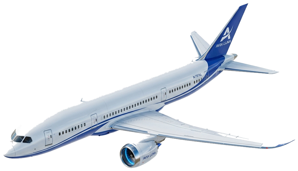 3D Luxury Travel Aircraft